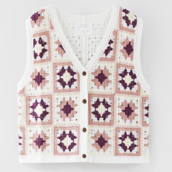 Zara Other - Zara Girls Open Knit Vest